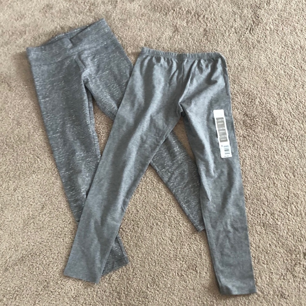 2 pairs grey leggings